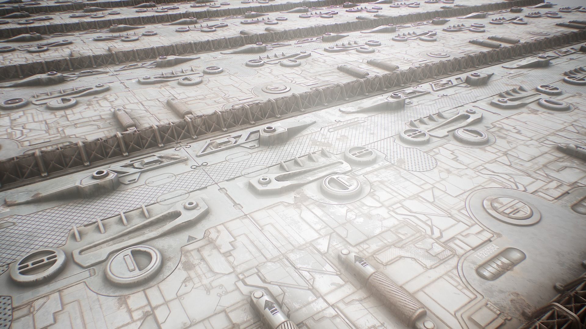 PBR Sci-Fi Texture Pack 13 Low-poly 3D model_12