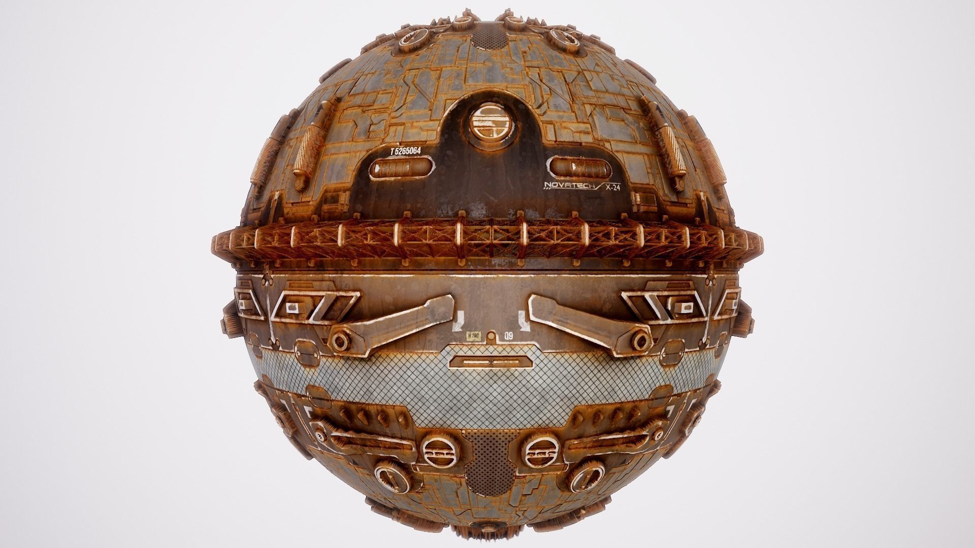 PBR Sci-Fi Texture Pack 13 Low-poly 3D model_4