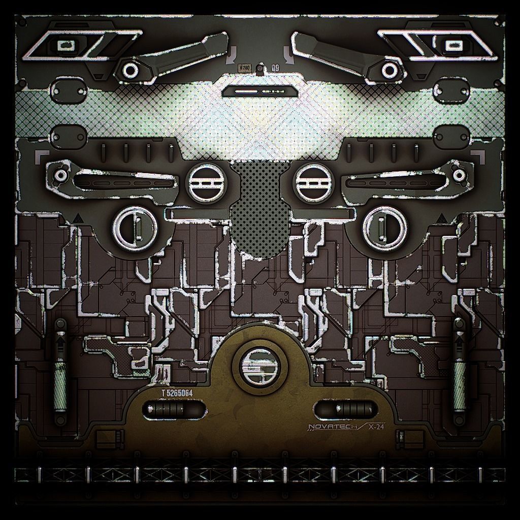 PBR Sci-Fi Texture Pack 13 Low-poly 3D model_14