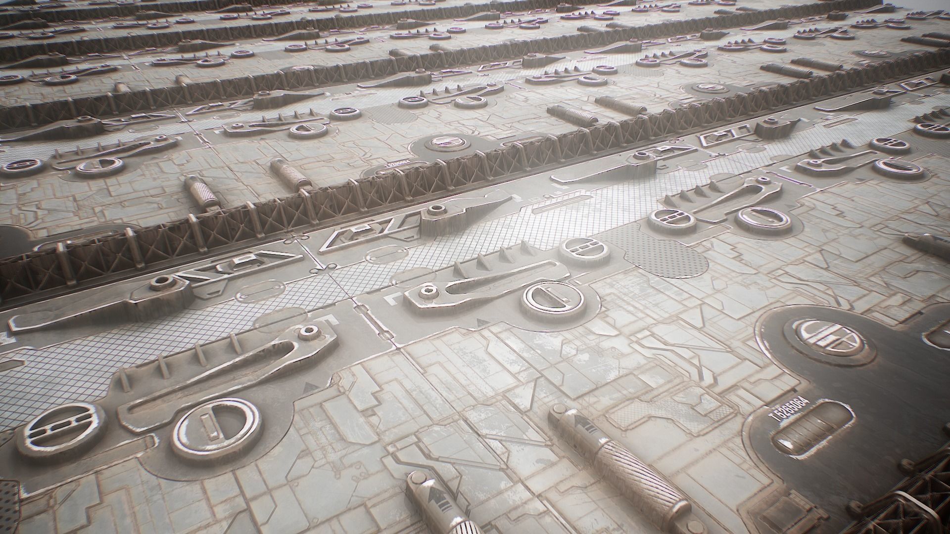 PBR Sci-Fi Texture Pack 13 Low-poly 3D model_6