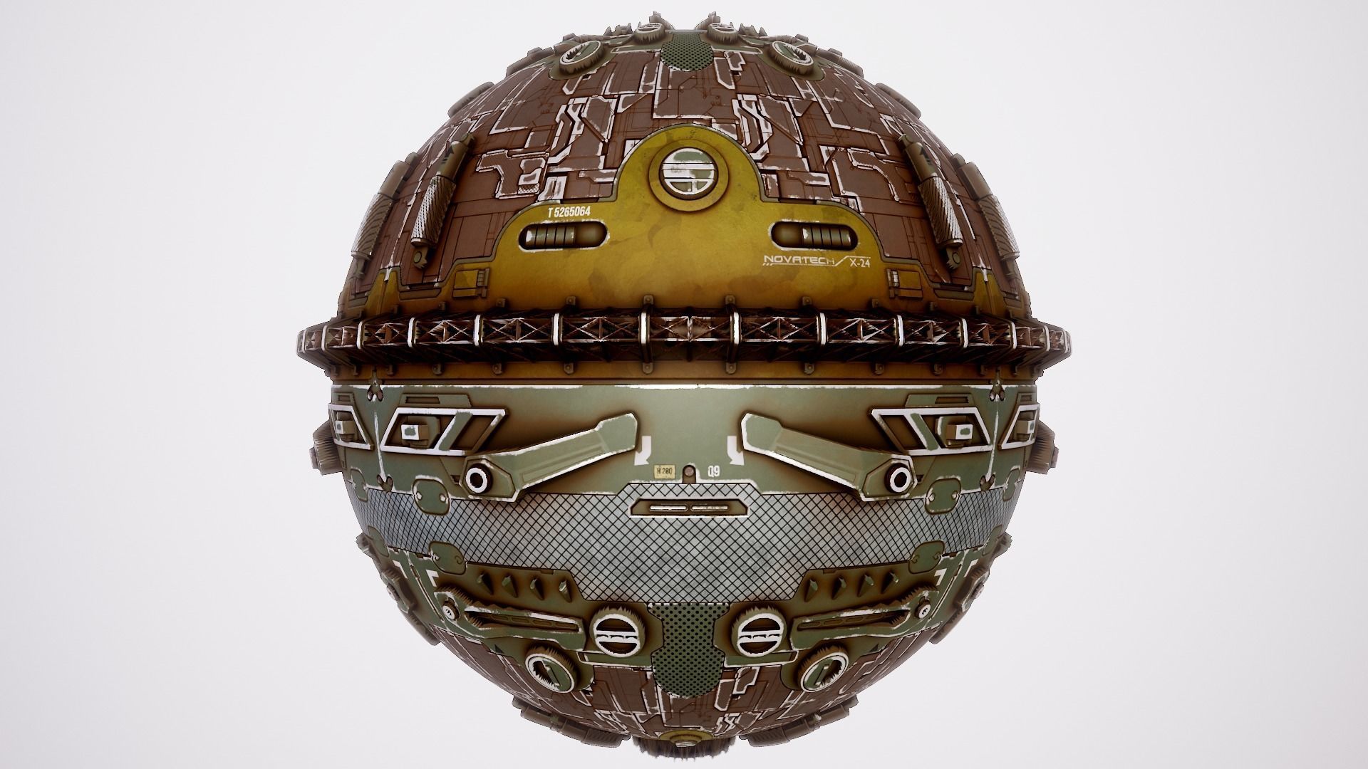 PBR Sci-Fi Texture Pack 13 Low-poly 3D model_13