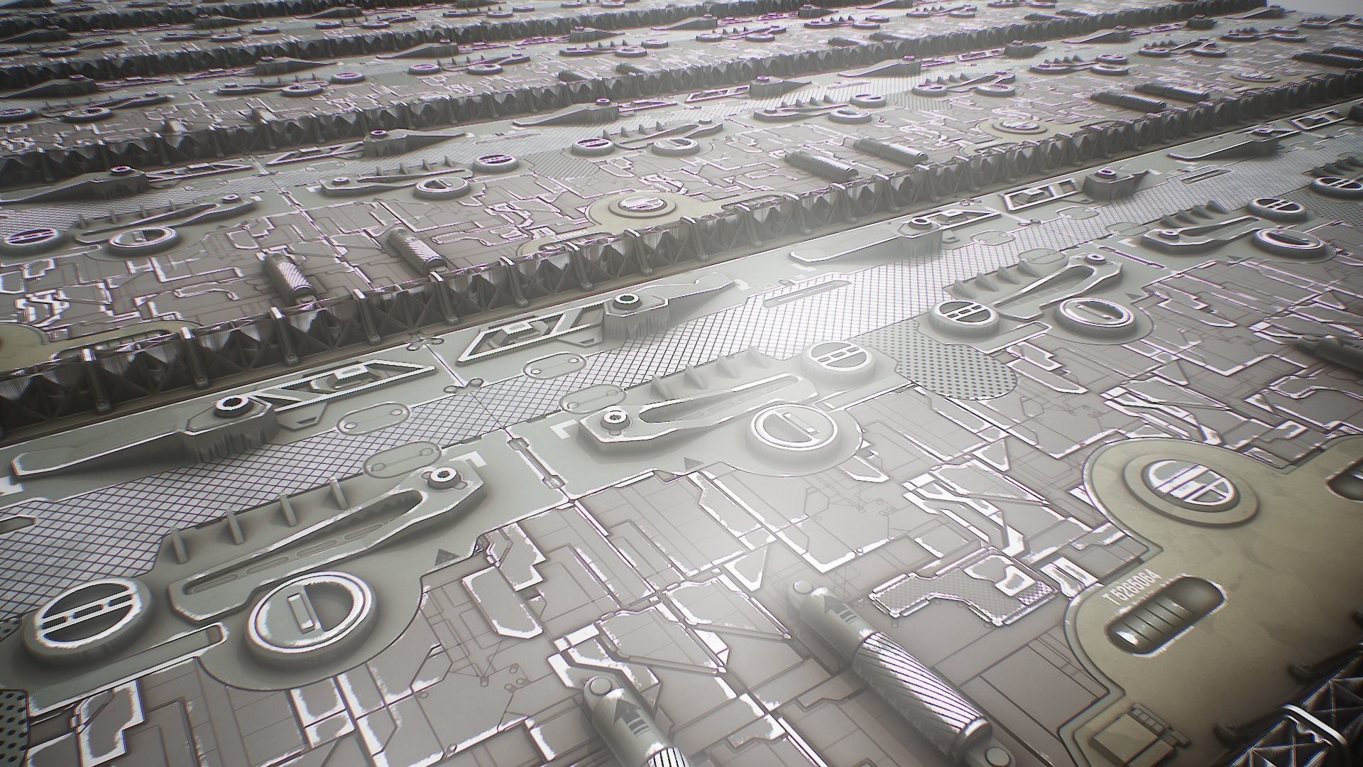 PBR Sci-Fi Texture Pack 13 Low-poly 3D model_15