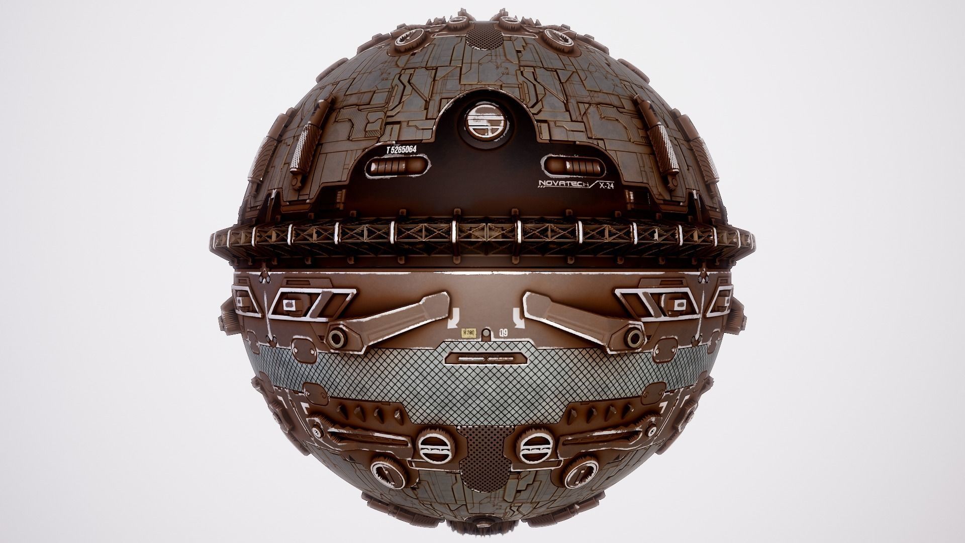 PBR Sci-Fi Texture Pack 13 Low-poly 3D model_1