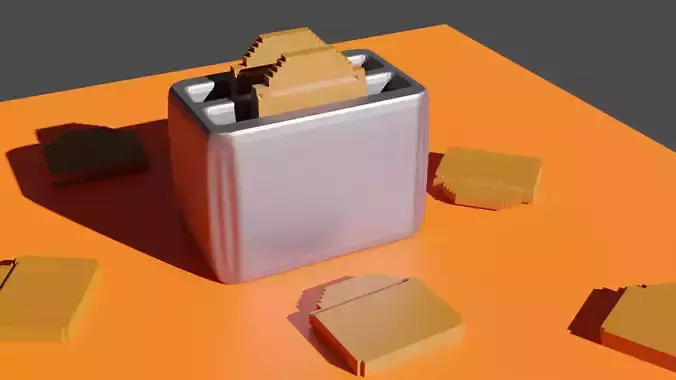 a toaster with bread