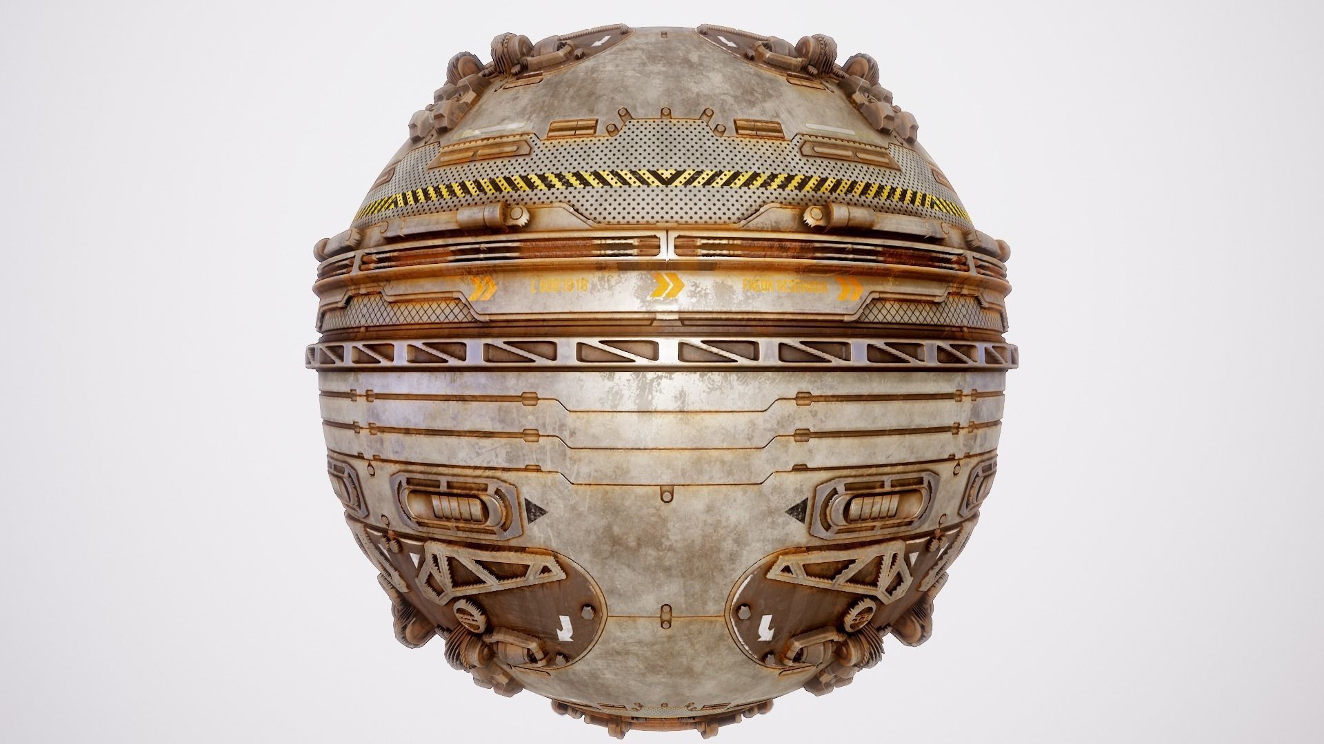 PBR Sci-Fi Texture Pack 14 Low-poly 3D model_4