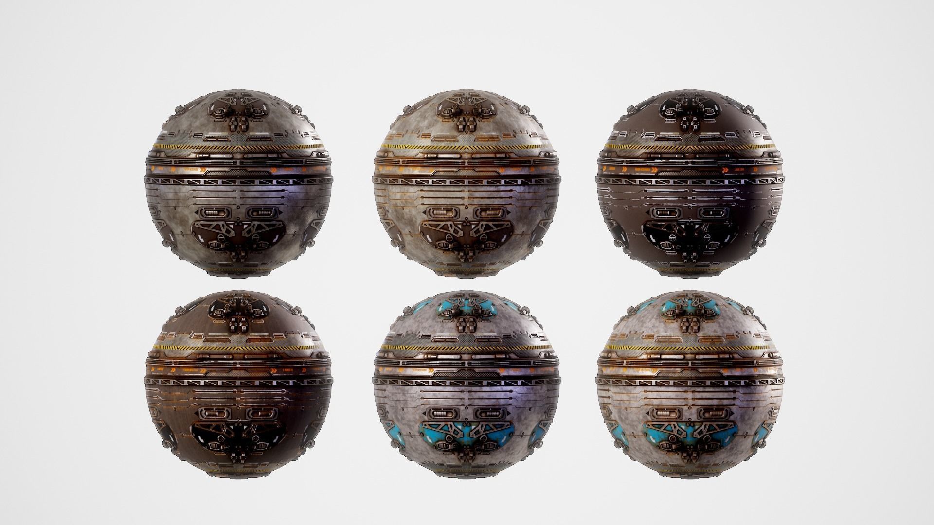 PBR Sci-Fi Texture Pack 14 Low-poly 3D model_19