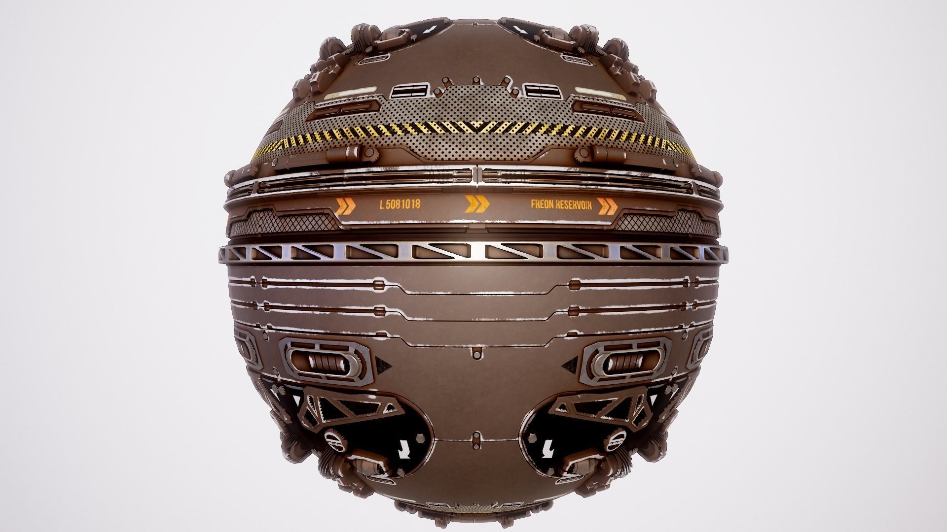 PBR Sci-Fi Texture Pack 14 Low-poly 3D model_7