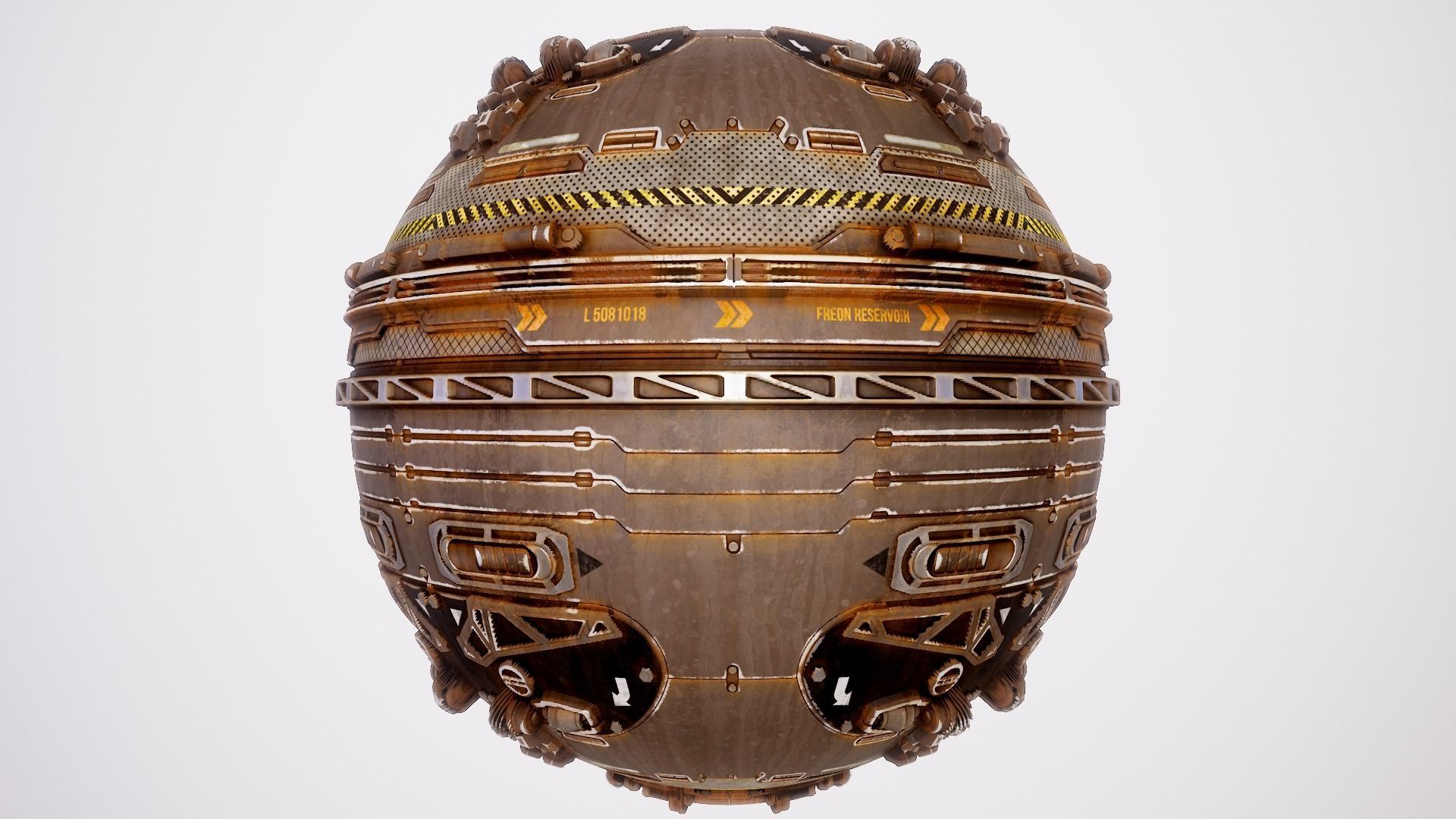 PBR Sci-Fi Texture Pack 14 Low-poly 3D model_10