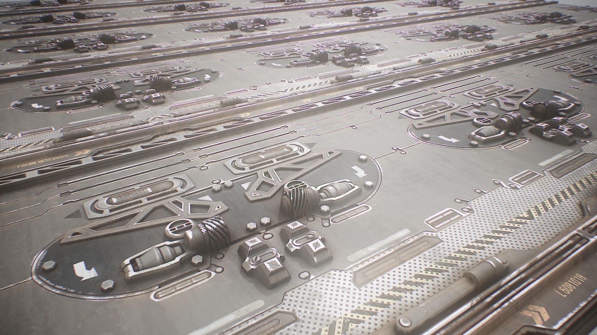 PBR Sci-Fi Texture Pack 14 Low-poly 3D model_12