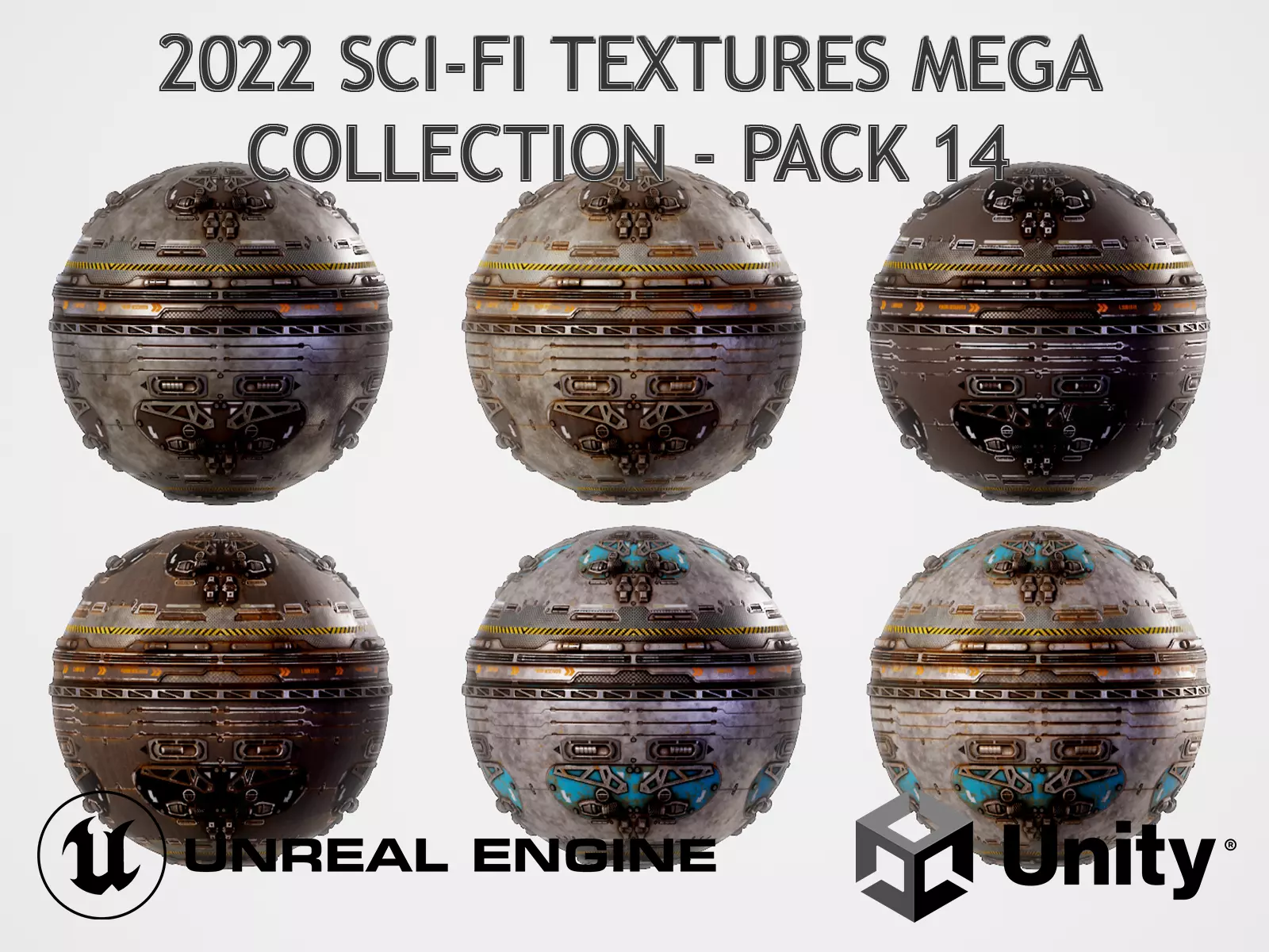 PBR Sci-Fi Texture Pack 14 Low-poly 3D model_0