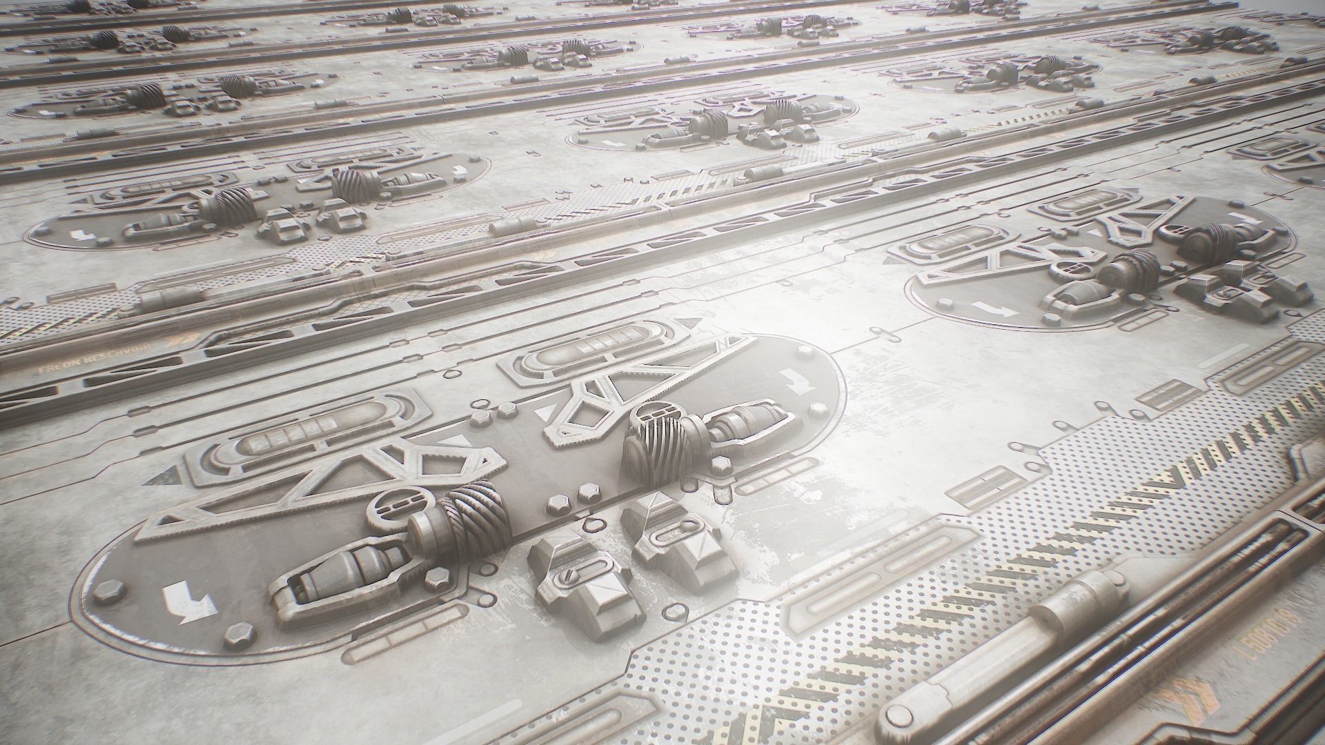 PBR Sci-Fi Texture Pack 14 Low-poly 3D model_6