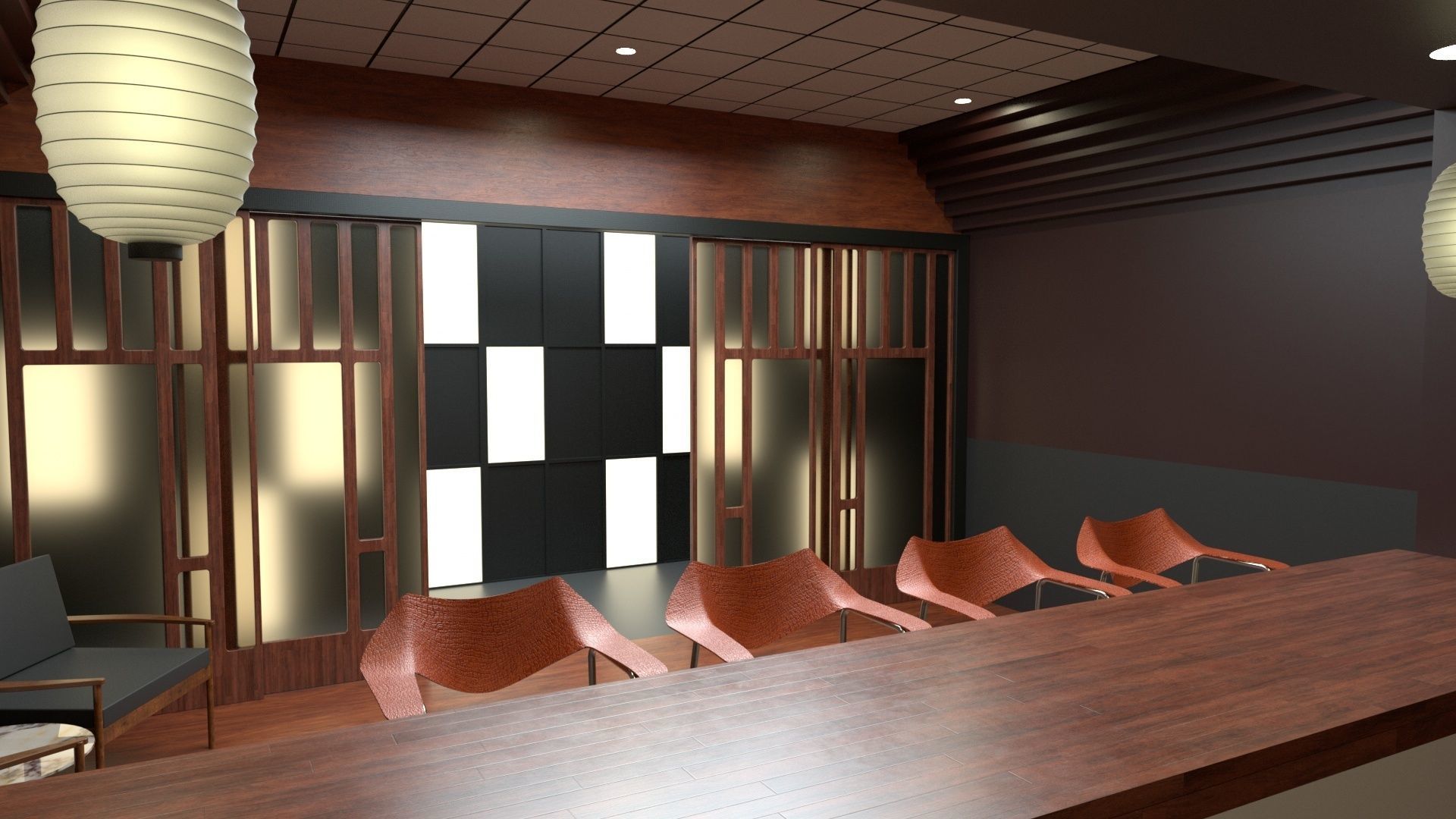 Bar Lounge Izakaya 3D model_4