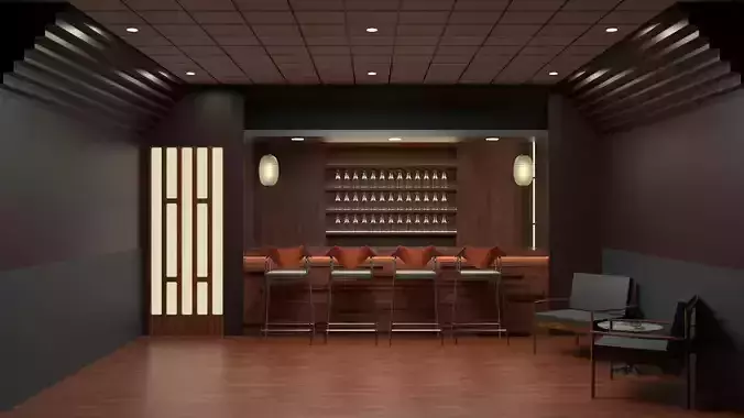 Bar Lounge Izakaya 3D model
