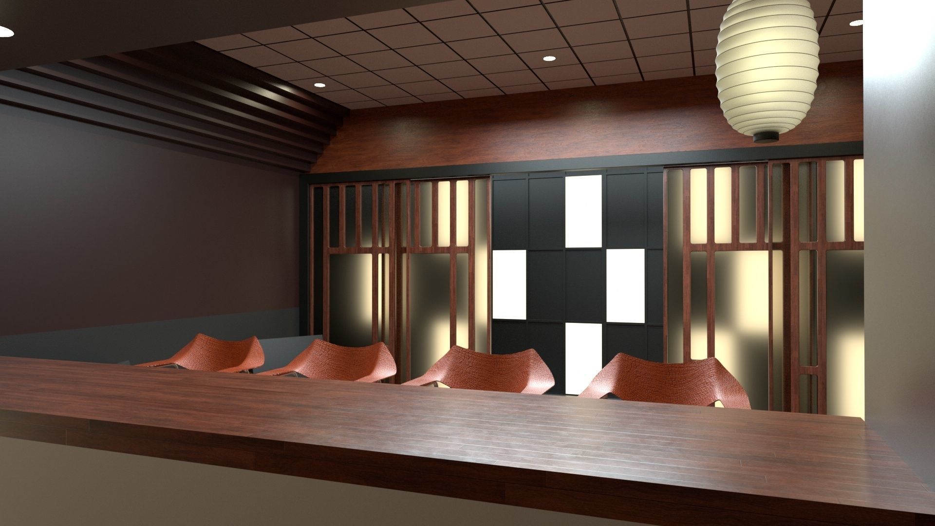 Bar Lounge Izakaya 3D model_3