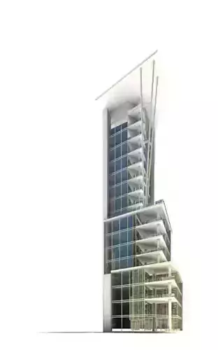 White Metal And Glass Three Tier Skyscraper