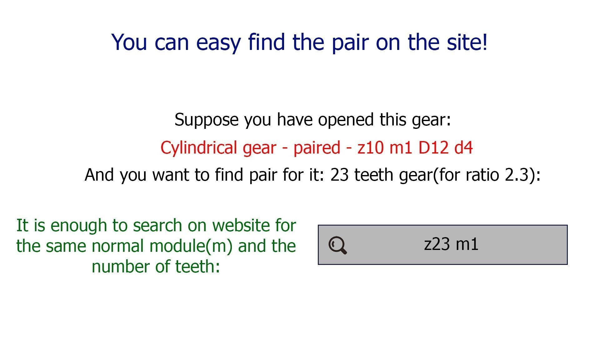 Cylindrical gear - paired - z95 m1 D97 d15 3D print model_2