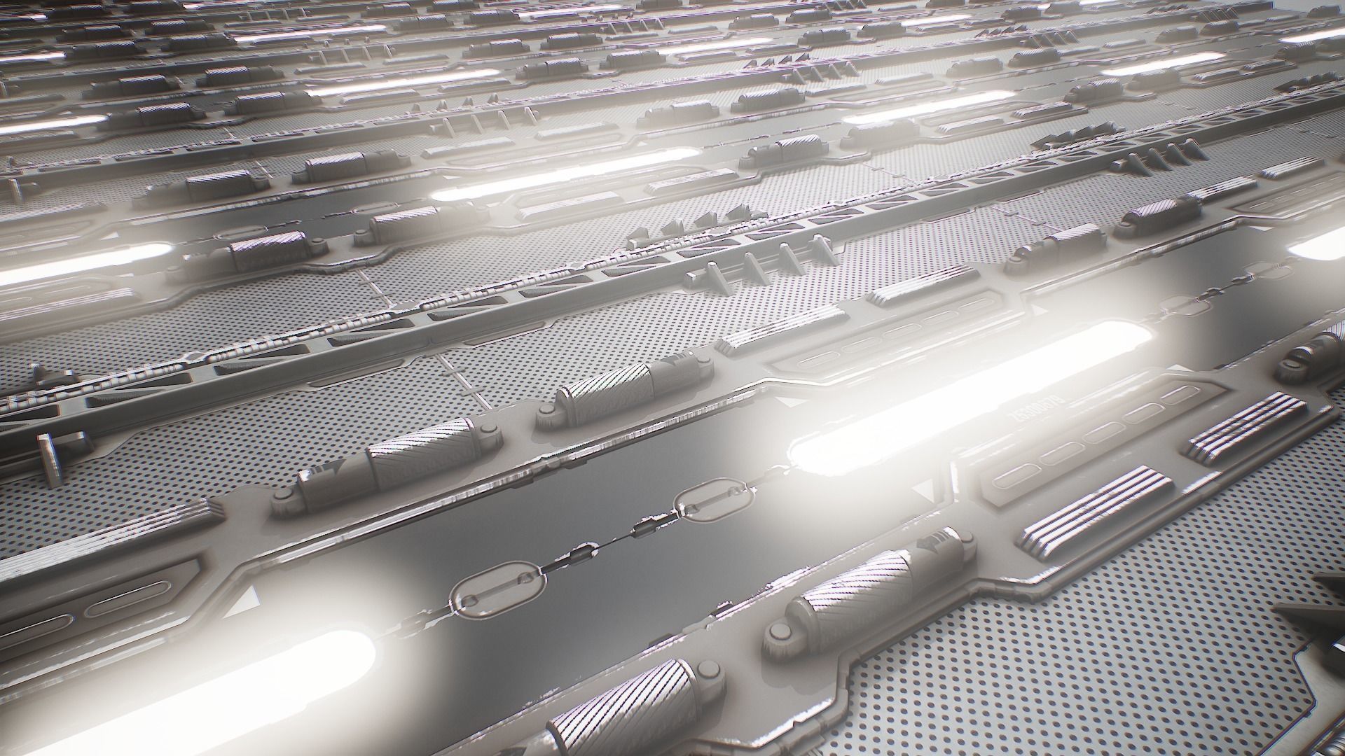 PBR Sci-Fi Texture Pack 15 Low-poly 3D model_9