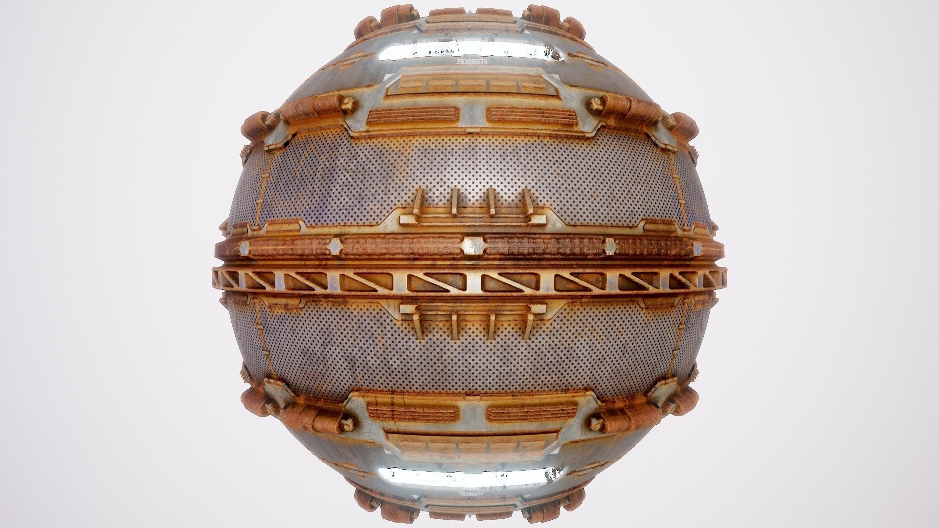 PBR Sci-Fi Texture Pack 15 Low-poly 3D model_4