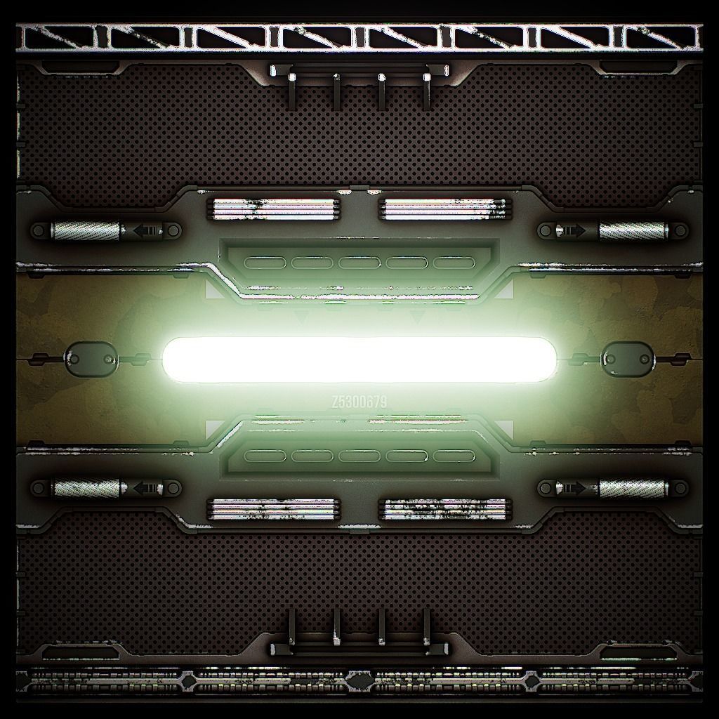 PBR Sci-Fi Texture Pack 15 Low-poly 3D model_14