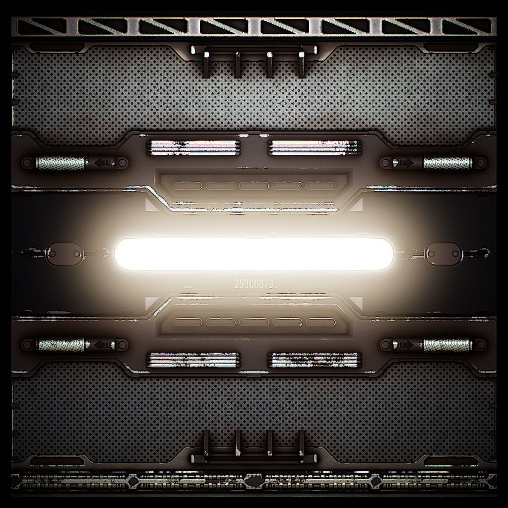 PBR Sci-Fi Texture Pack 15 Low-poly 3D model_8