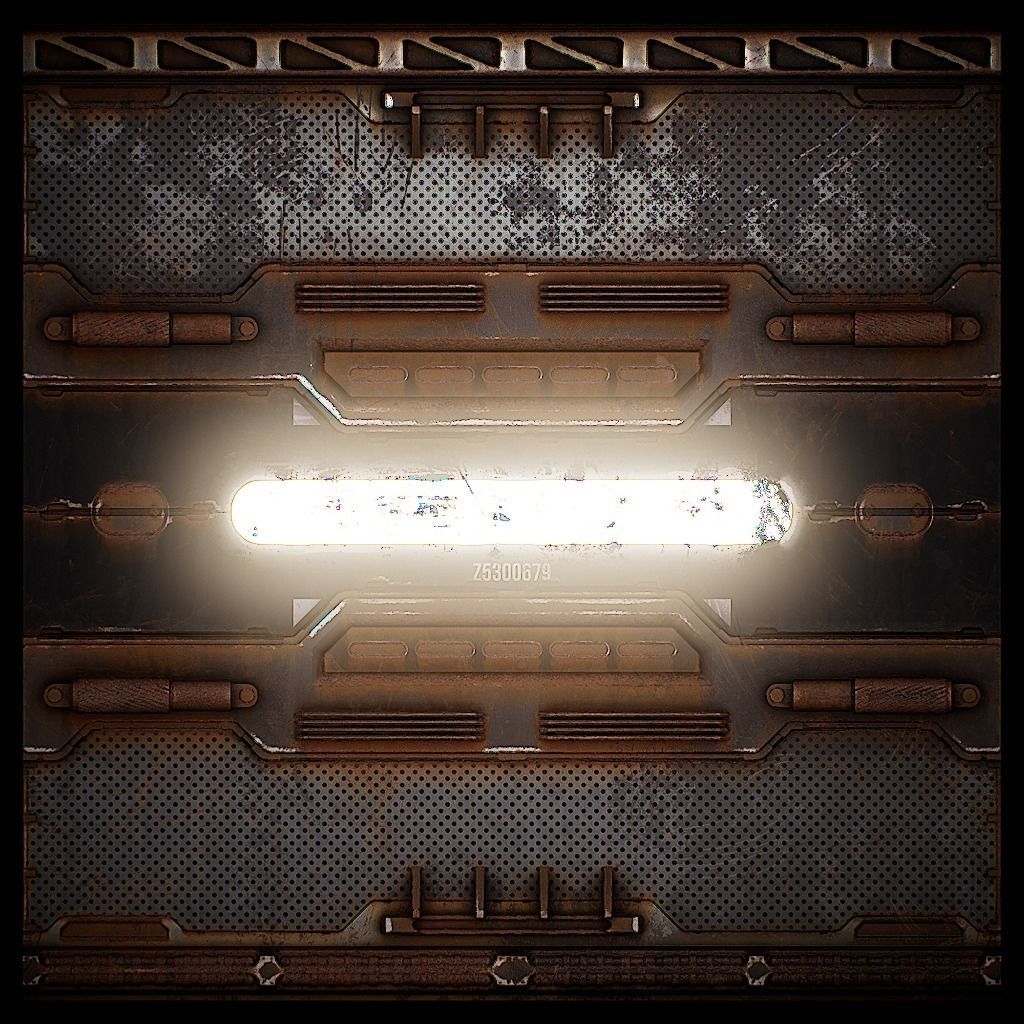 PBR Sci-Fi Texture Pack 15 Low-poly 3D model_11