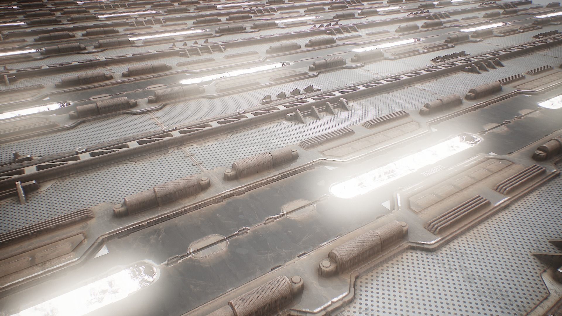 PBR Sci-Fi Texture Pack 15 Low-poly 3D model_12