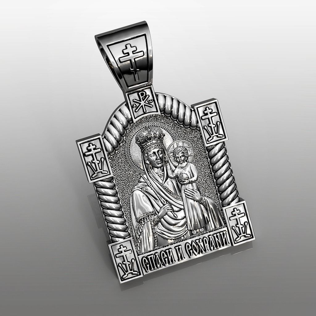 Mother of God Look at humility 3D print model_2