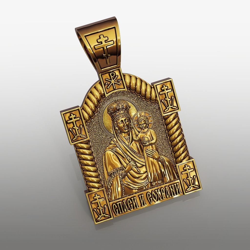 Mother of God Look at humility 3D print model_4