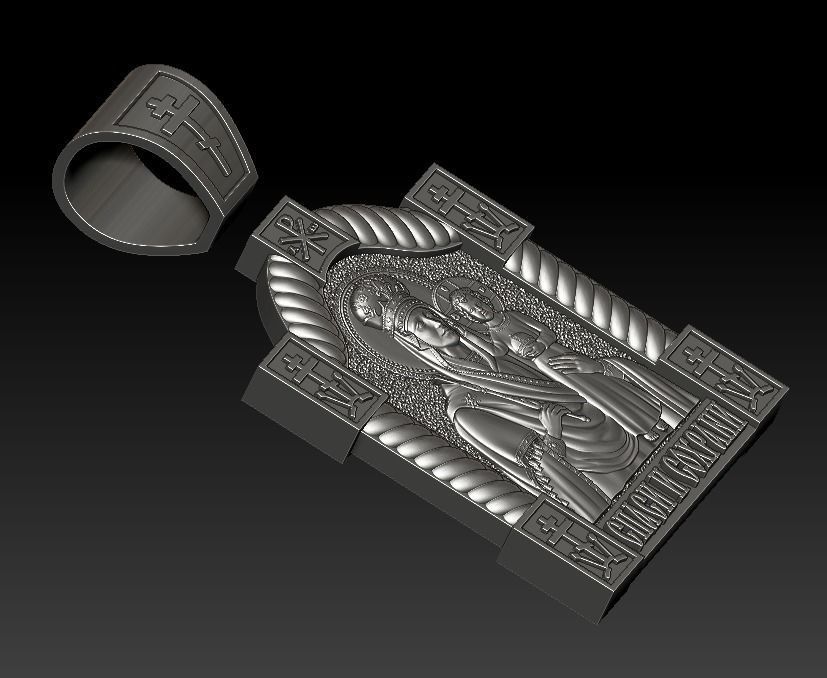 Mother of God Look at humility 3D print model_10