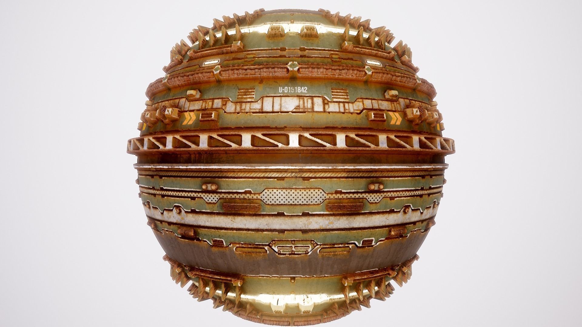 PBR Sci-Fi Texture Pack 16 Low-poly 3D model_16