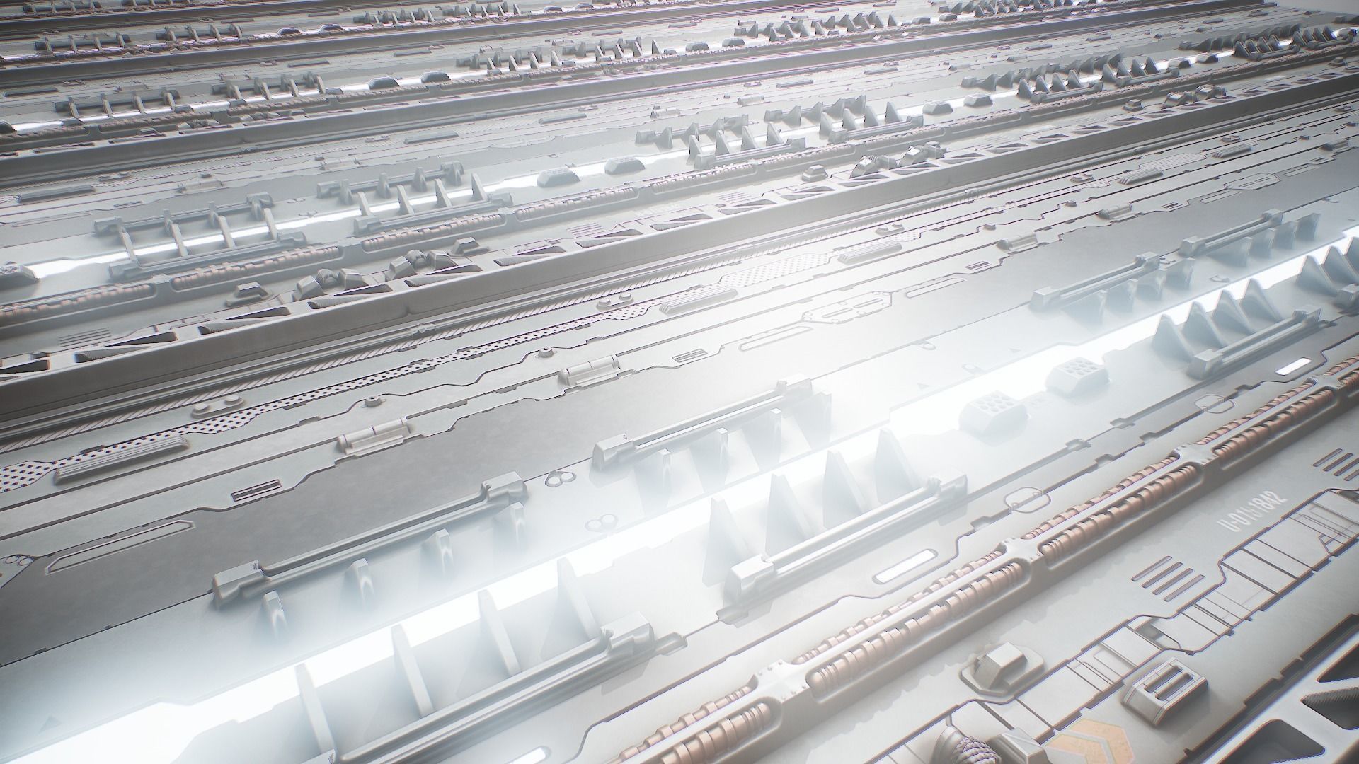 PBR Sci-Fi Texture Pack 16 Low-poly 3D model_9