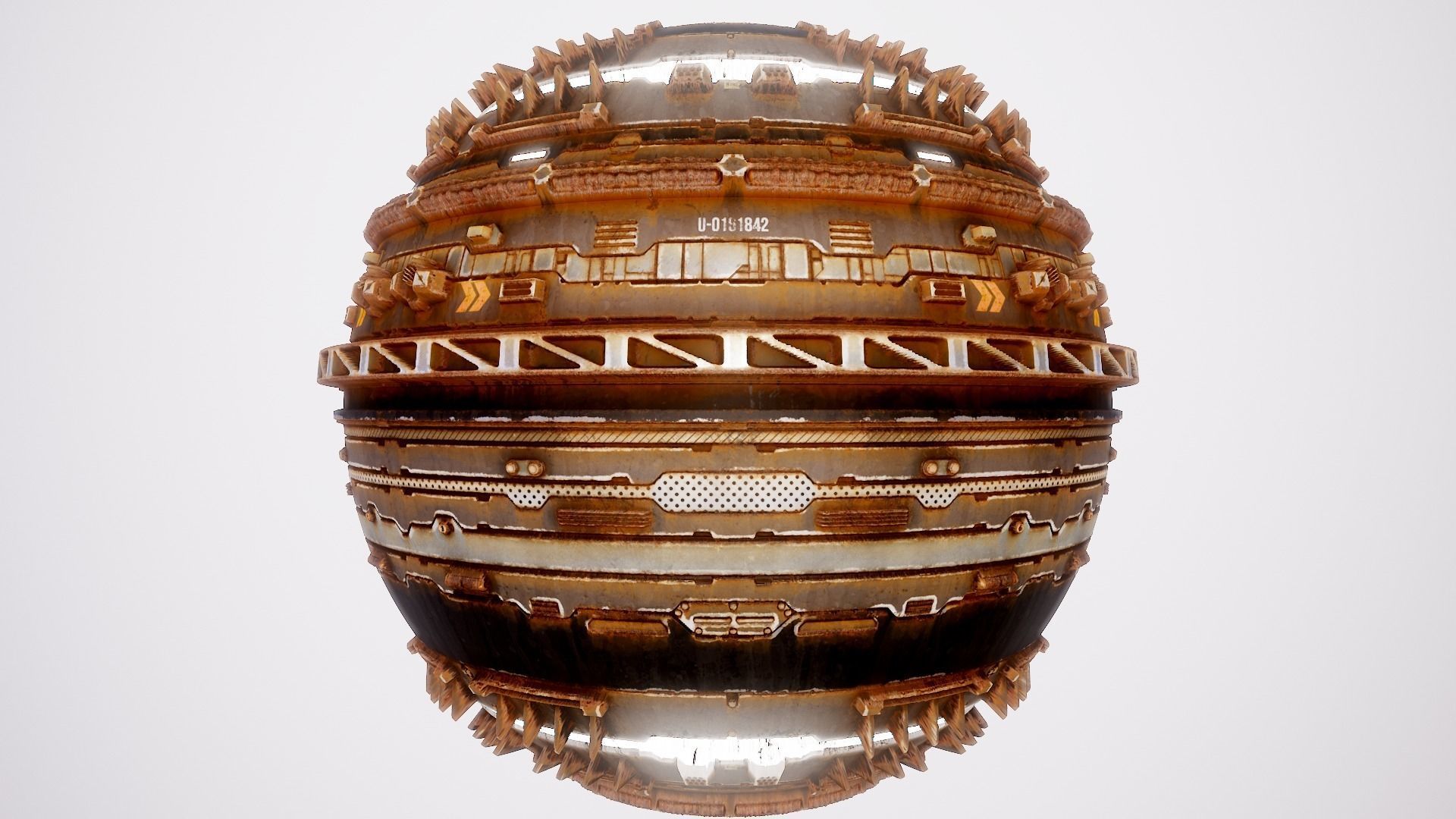 PBR Sci-Fi Texture Pack 16 Low-poly 3D model_4