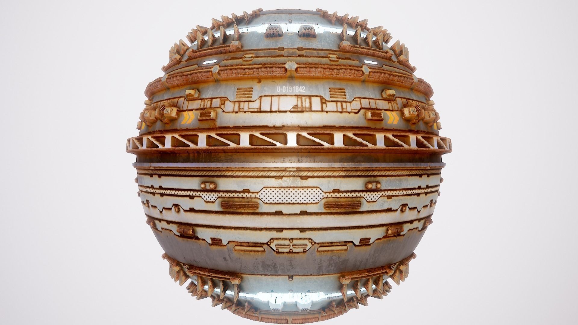 PBR Sci-Fi Texture Pack 16 Low-poly 3D model_10