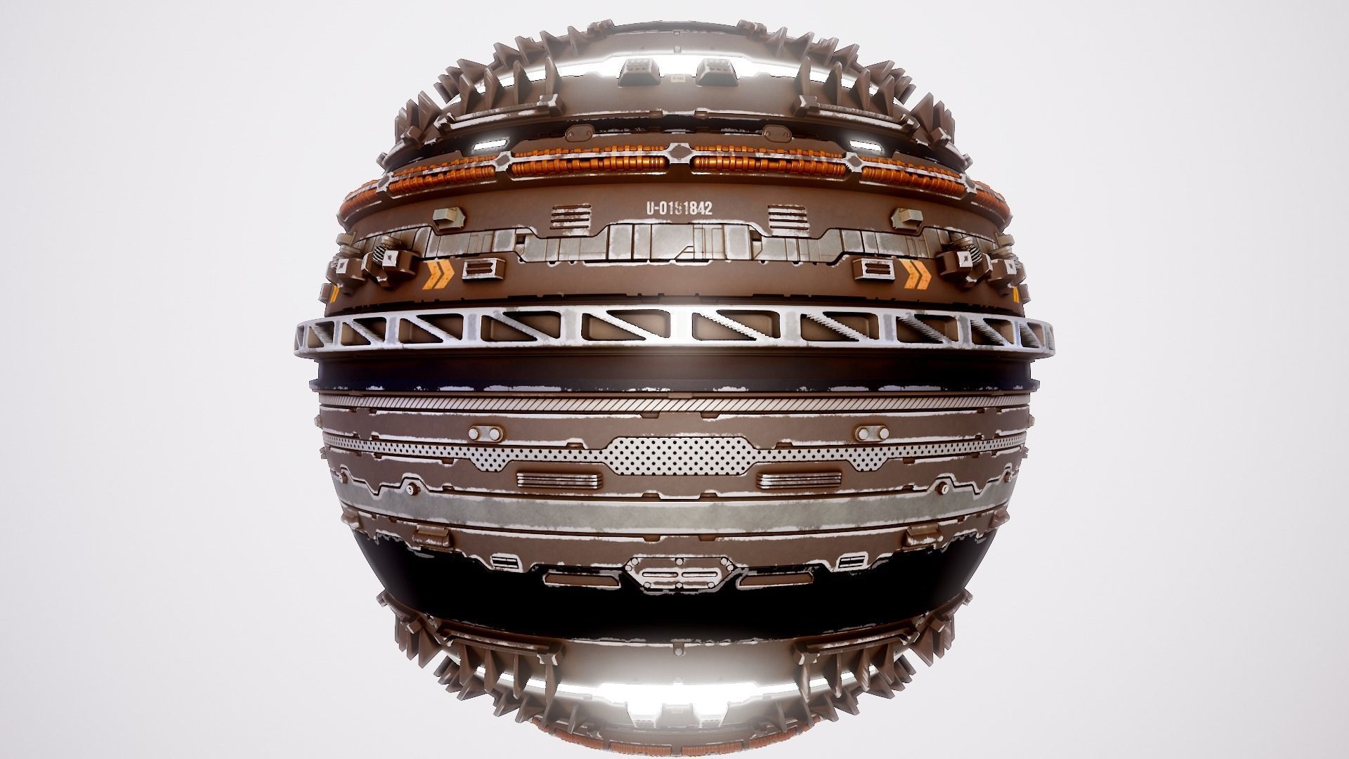 PBR Sci-Fi Texture Pack 16 Low-poly 3D model_1