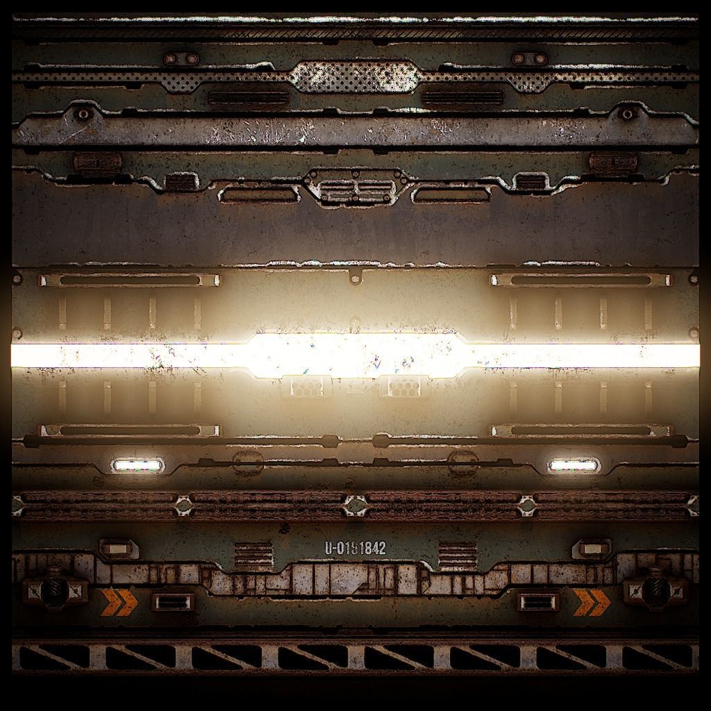 PBR Sci-Fi Texture Pack 16 Low-poly 3D model_17