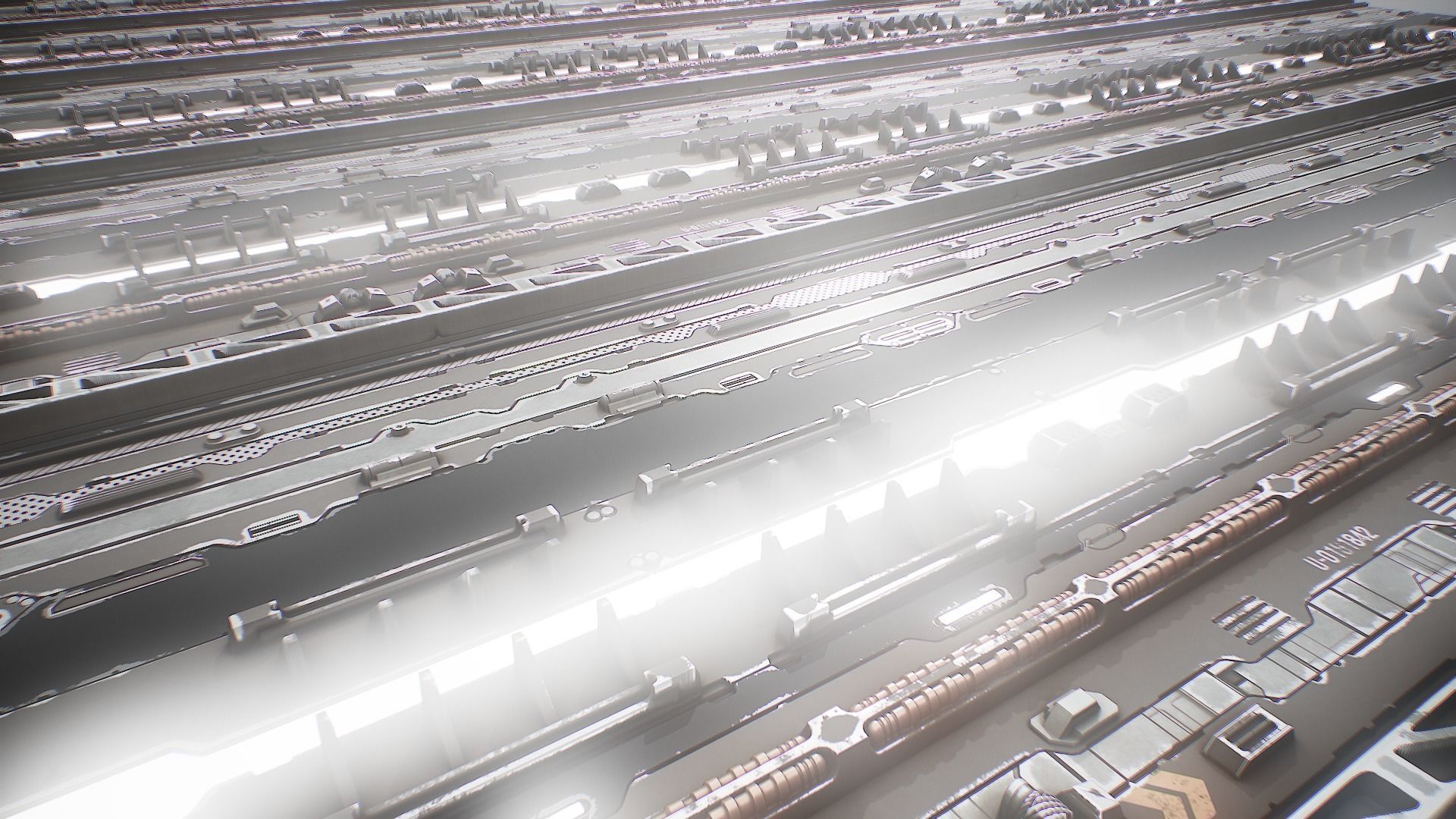 PBR Sci-Fi Texture Pack 16 Low-poly 3D model_3