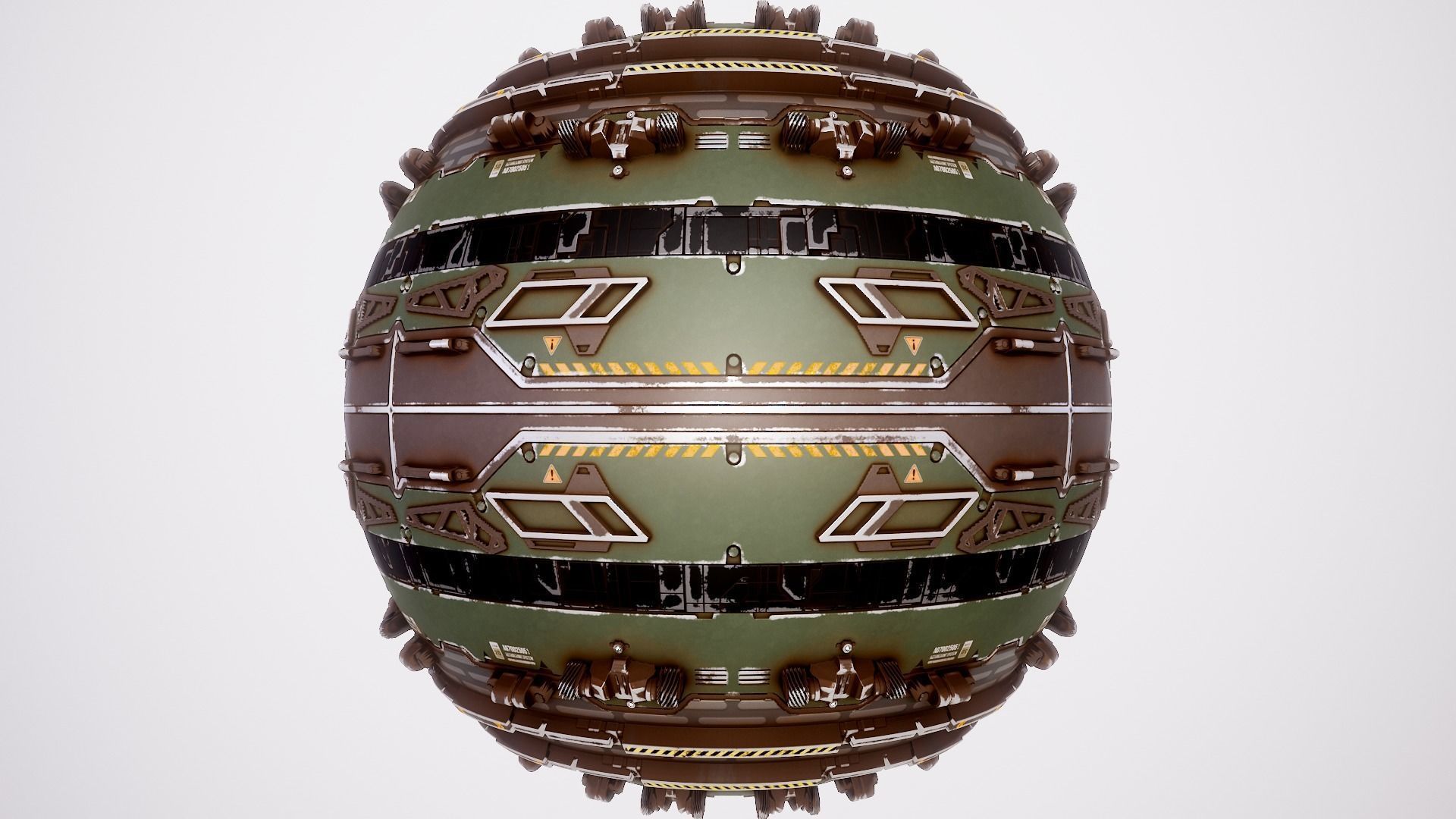 PBR Sci-Fi Texture Pack 17 Low-poly 3D model_16