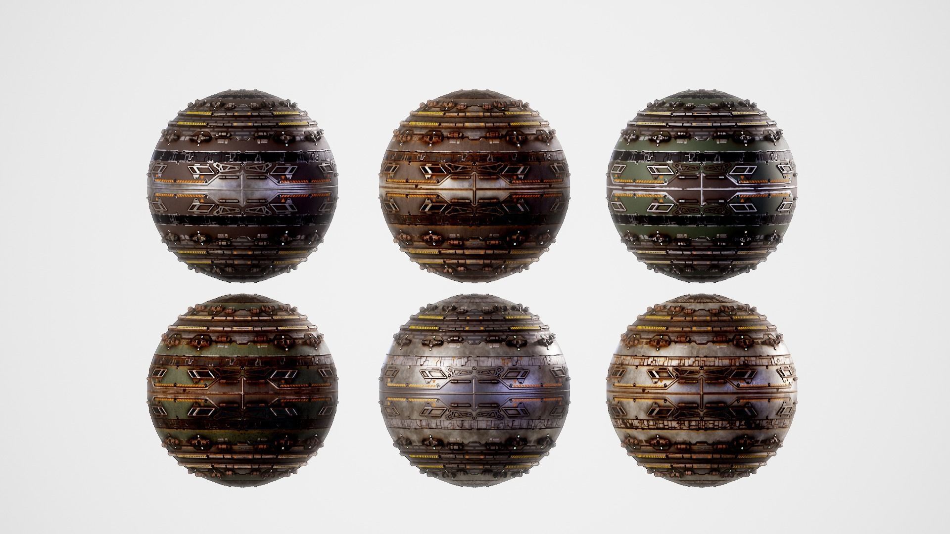 PBR Sci-Fi Texture Pack 17 Low-poly 3D model_19