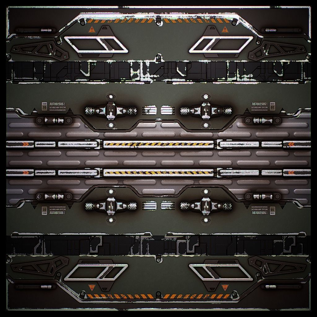 PBR Sci-Fi Texture Pack 17 Low-poly 3D model_17