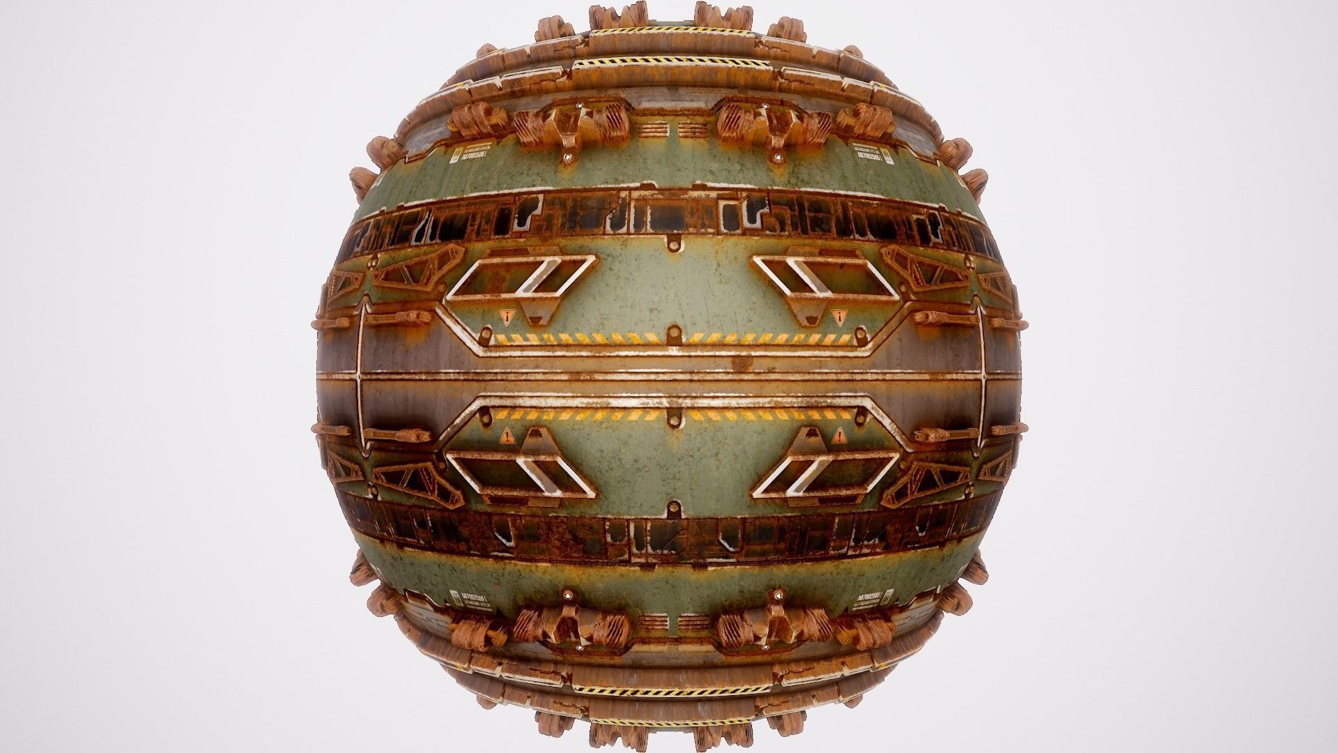 PBR Sci-Fi Texture Pack 17 Low-poly 3D model_1