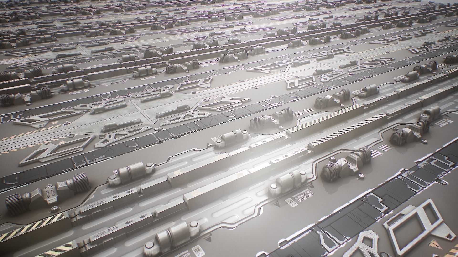 PBR Sci-Fi Texture Pack 17 Low-poly 3D model_12