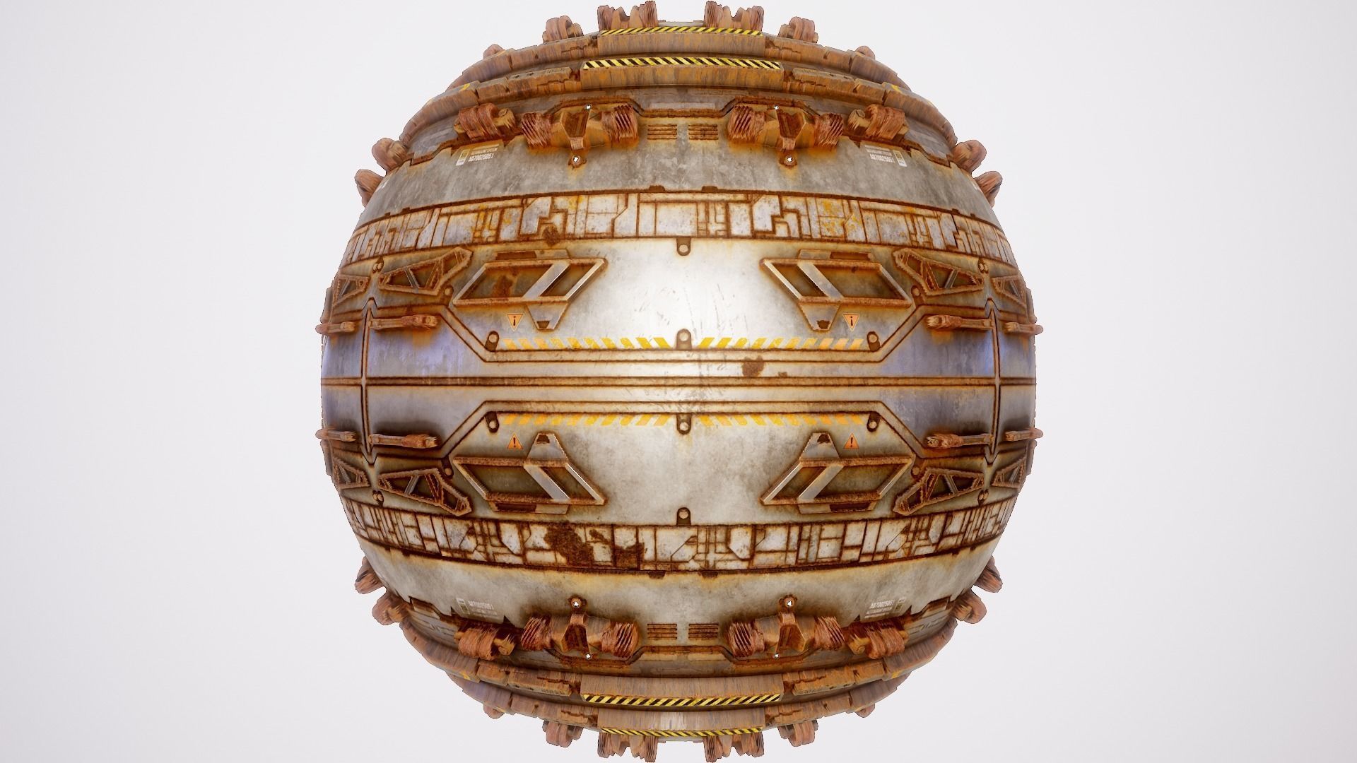 PBR Sci-Fi Texture Pack 17 Low-poly 3D model_7