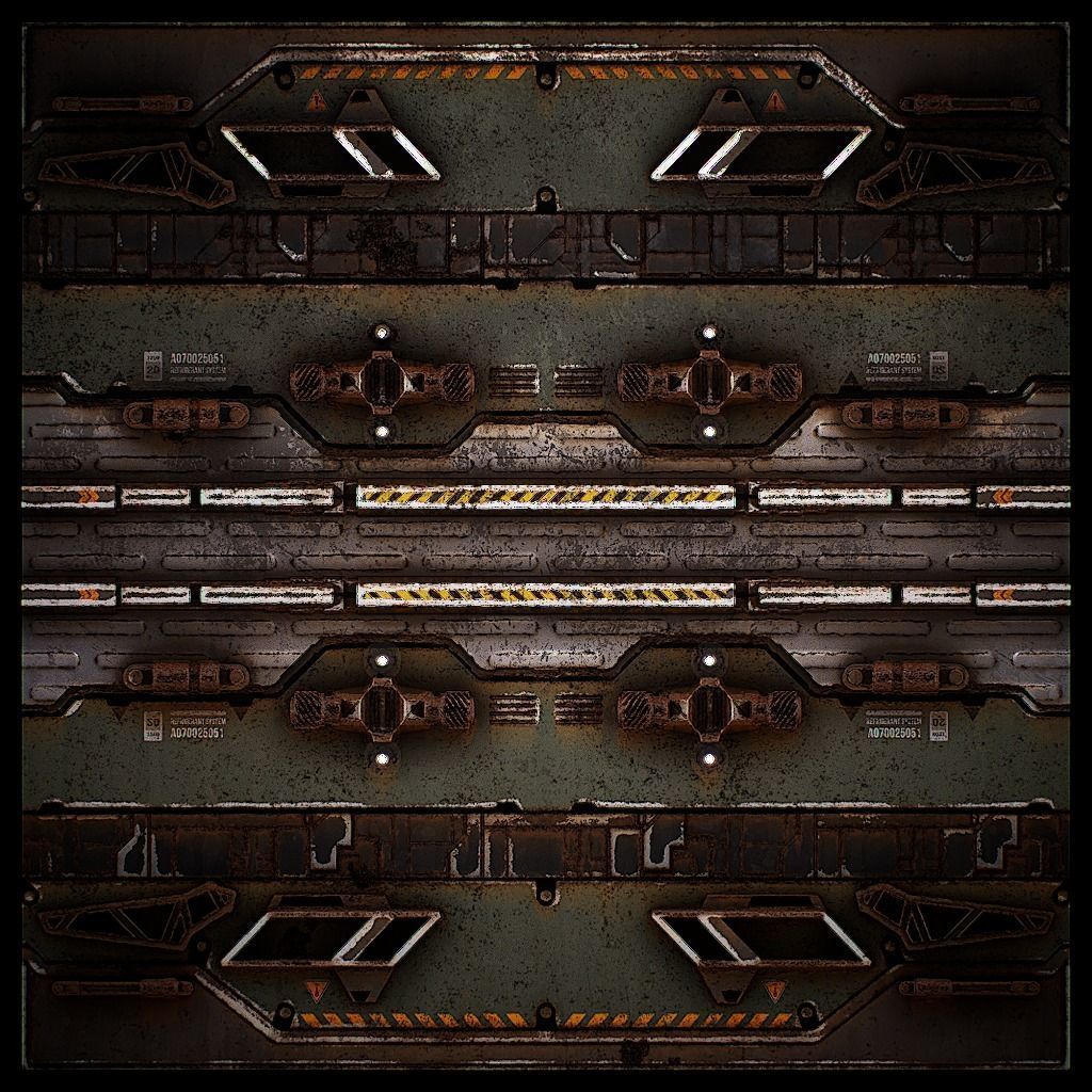 PBR Sci-Fi Texture Pack 17 Low-poly 3D model_2