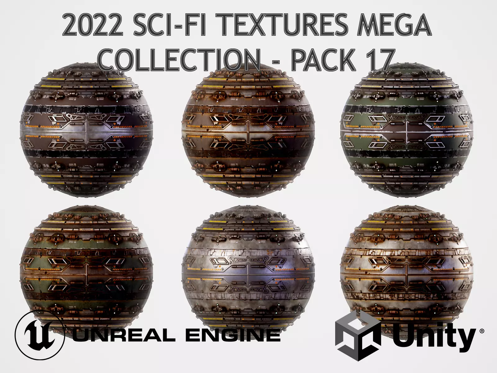 PBR Sci-Fi Texture Pack 17 Low-poly 3D model_0