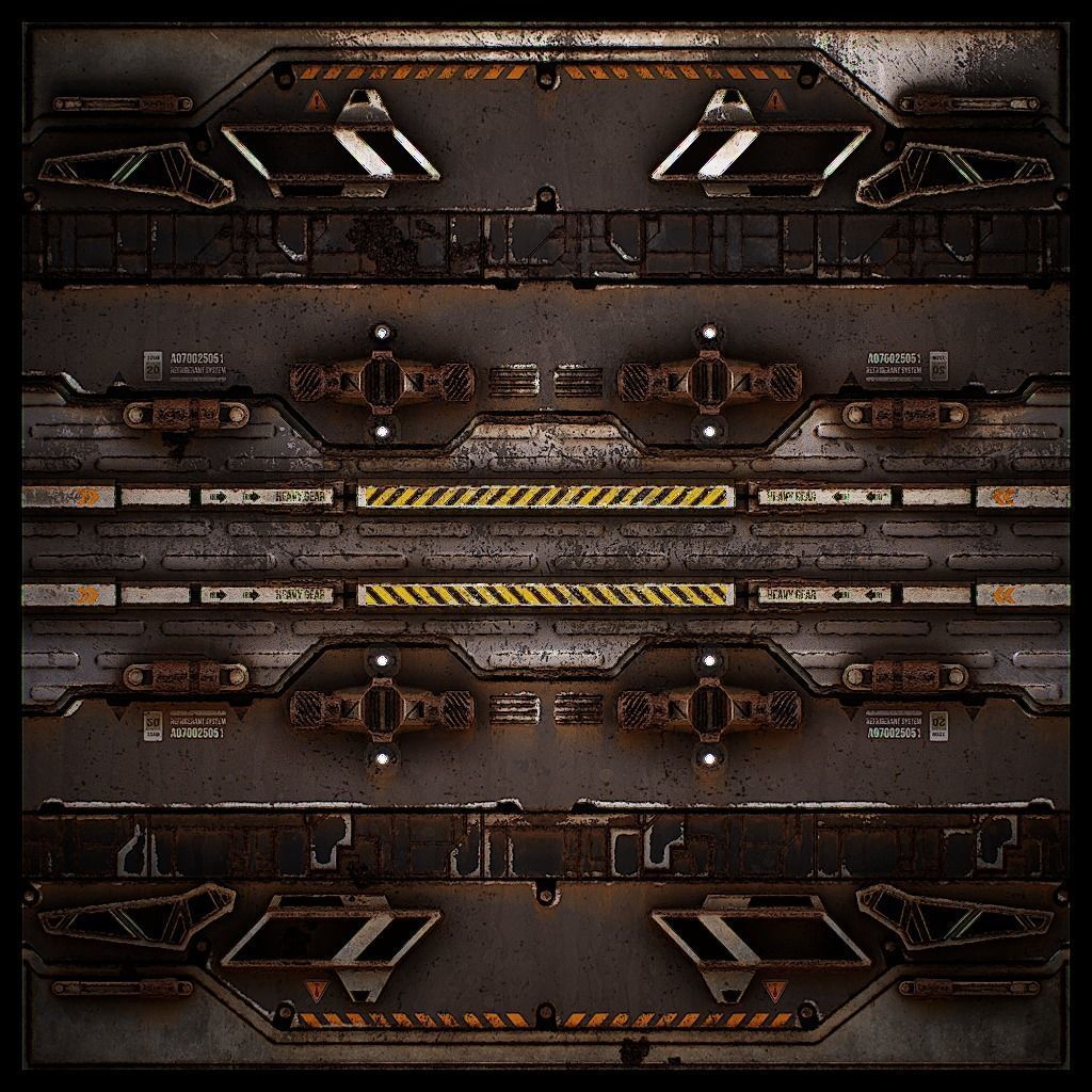 PBR Sci-Fi Texture Pack 17 Low-poly 3D model_14