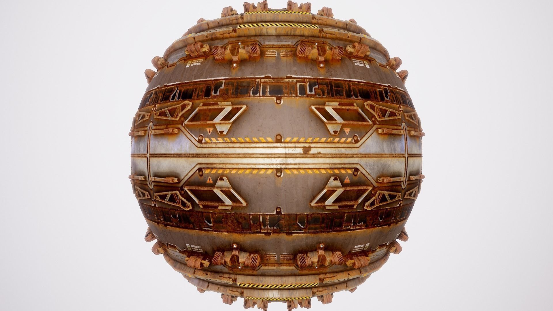 PBR Sci-Fi Texture Pack 17 Low-poly 3D model_13