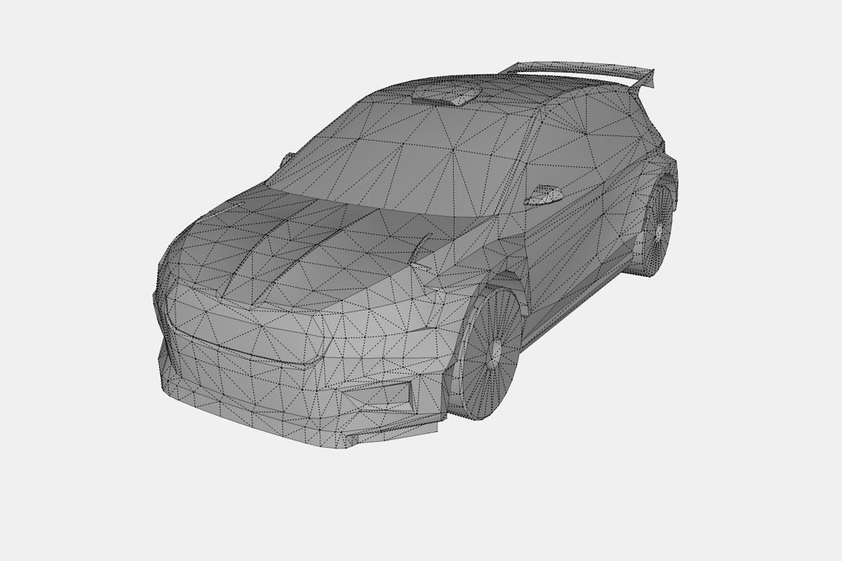 Skoda Fabia RS Rally2 2023 Low-poly 3D model_18