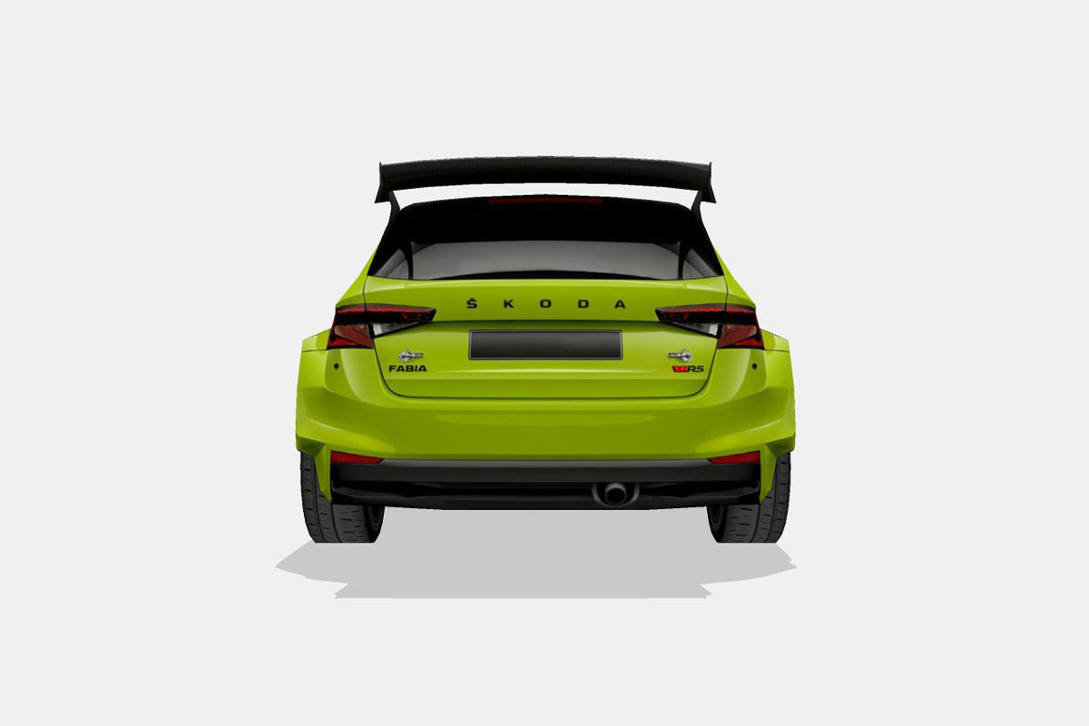 Skoda Fabia RS Rally2 2023 Low-poly 3D model_8