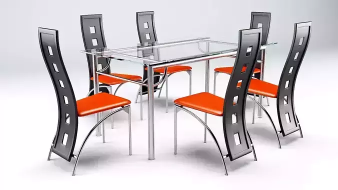  steel dining set - 02