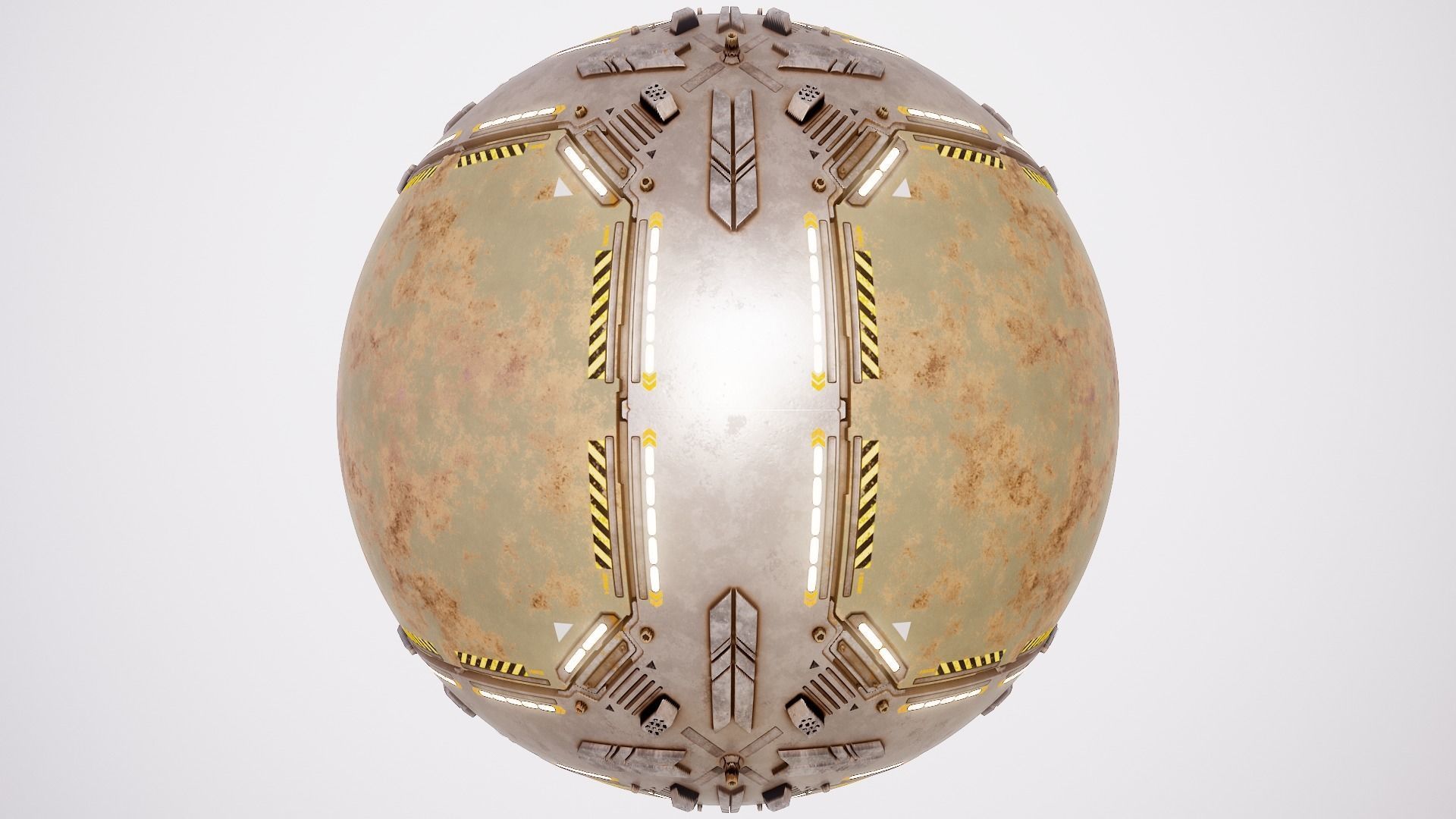 PBR Sci-Fi Texture Pack 18 Low-poly 3D model_13